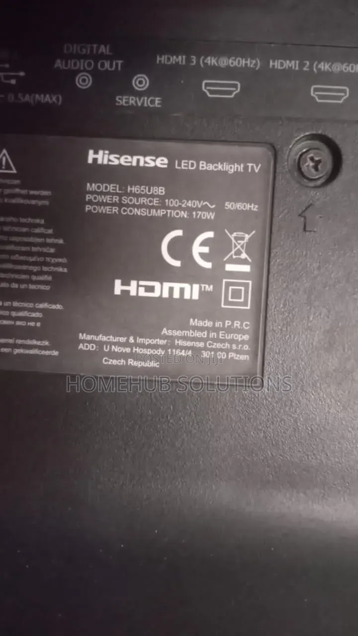 Hisense 65 Inches Ultra-Hd Smart Tv