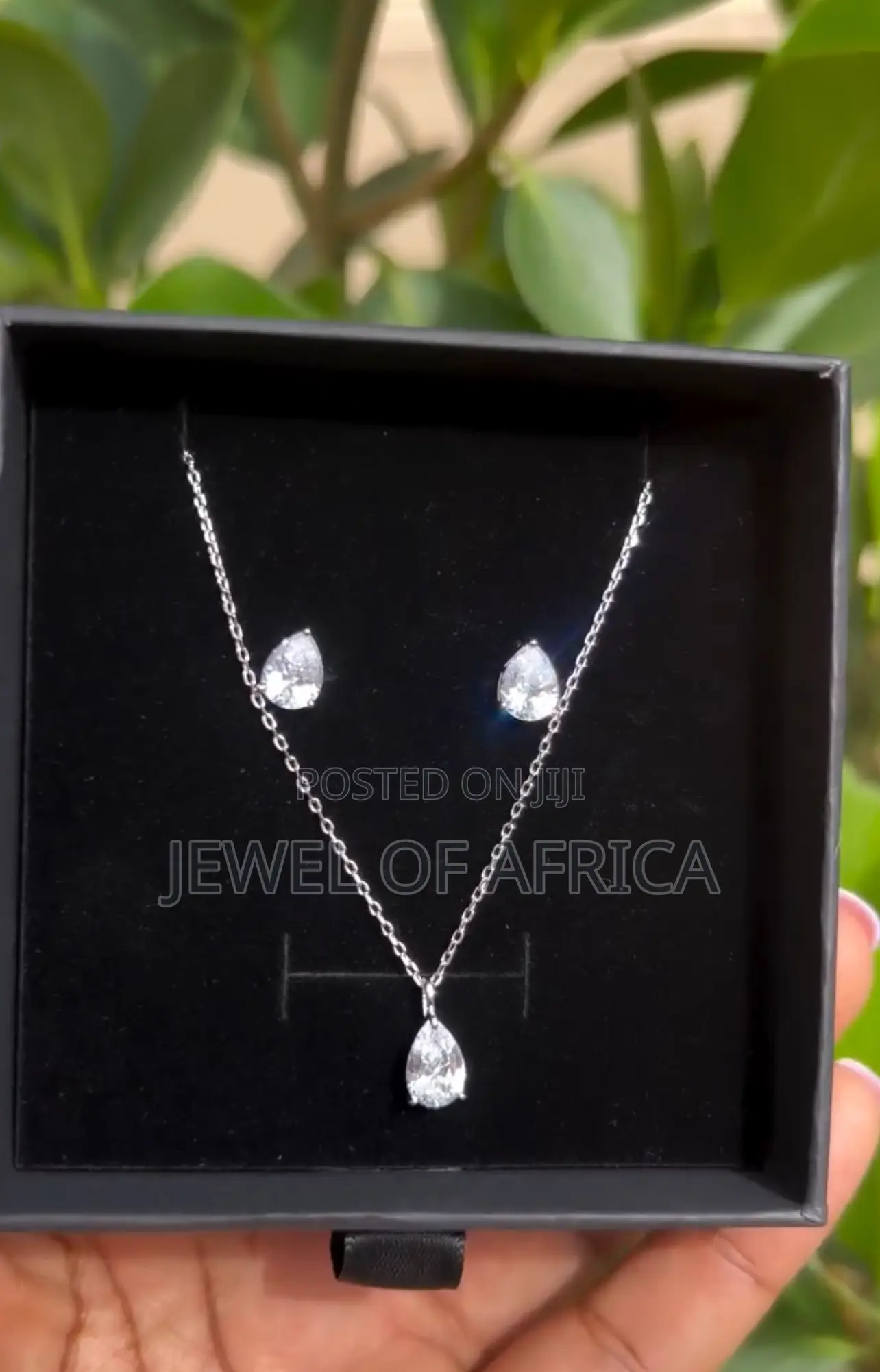 S925 Sterling Silver Set Pearl Drop Set