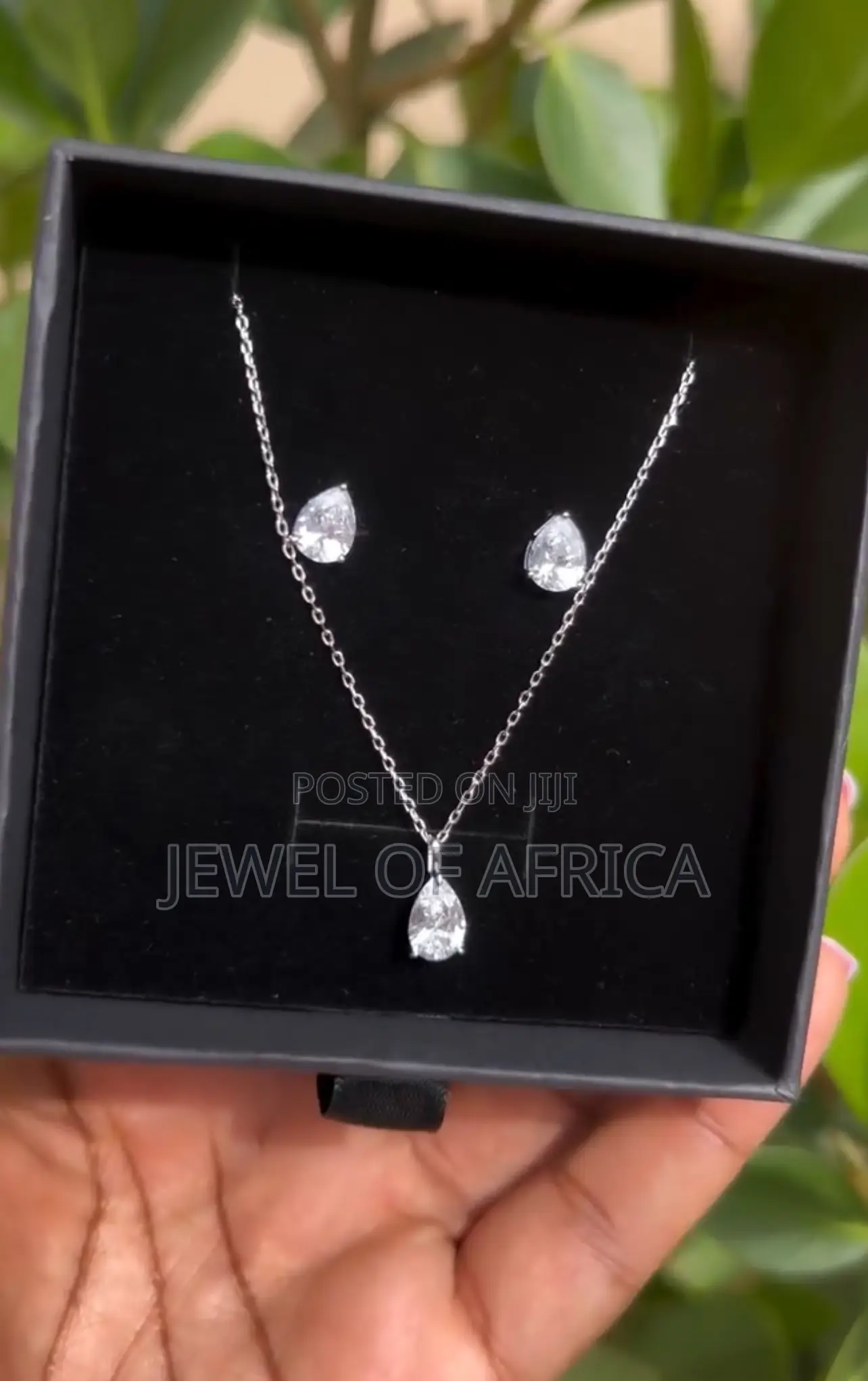 S925 Sterling Silver Set Pearl Drop Set