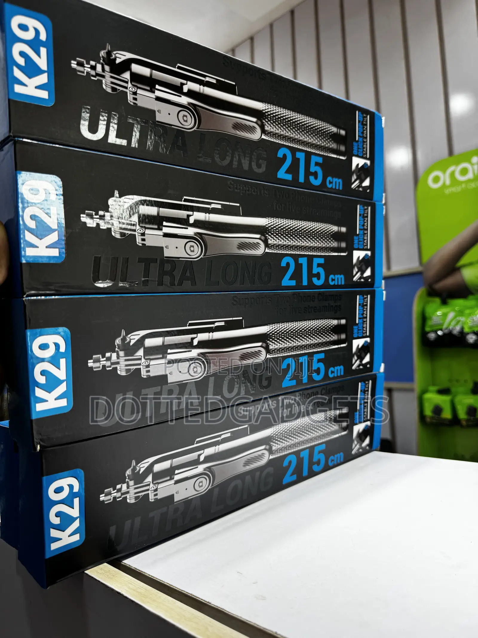 K 29 Ultra Long Selfie Stick / Tripod (7ft/215cm)