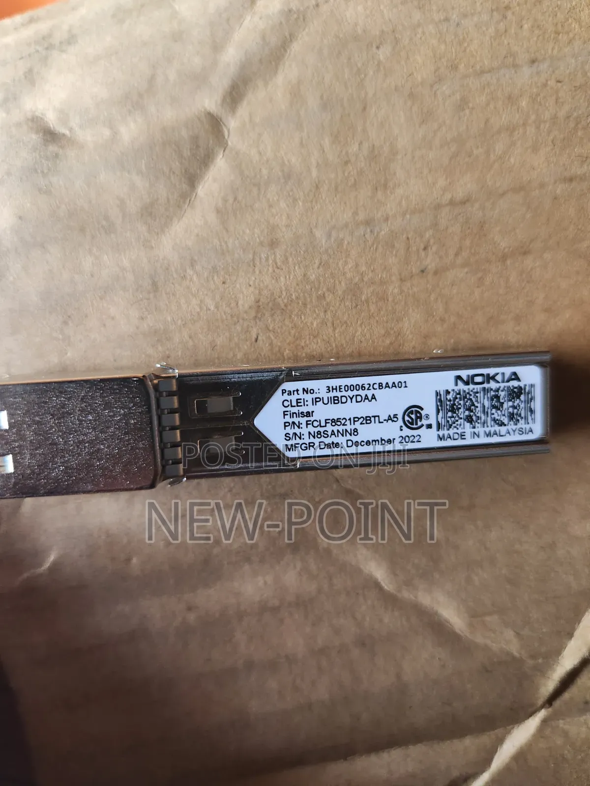 Nokia 1gb Base-T Rj45 SFP Transceiver Module (Finisar 3he00062cbaa01)