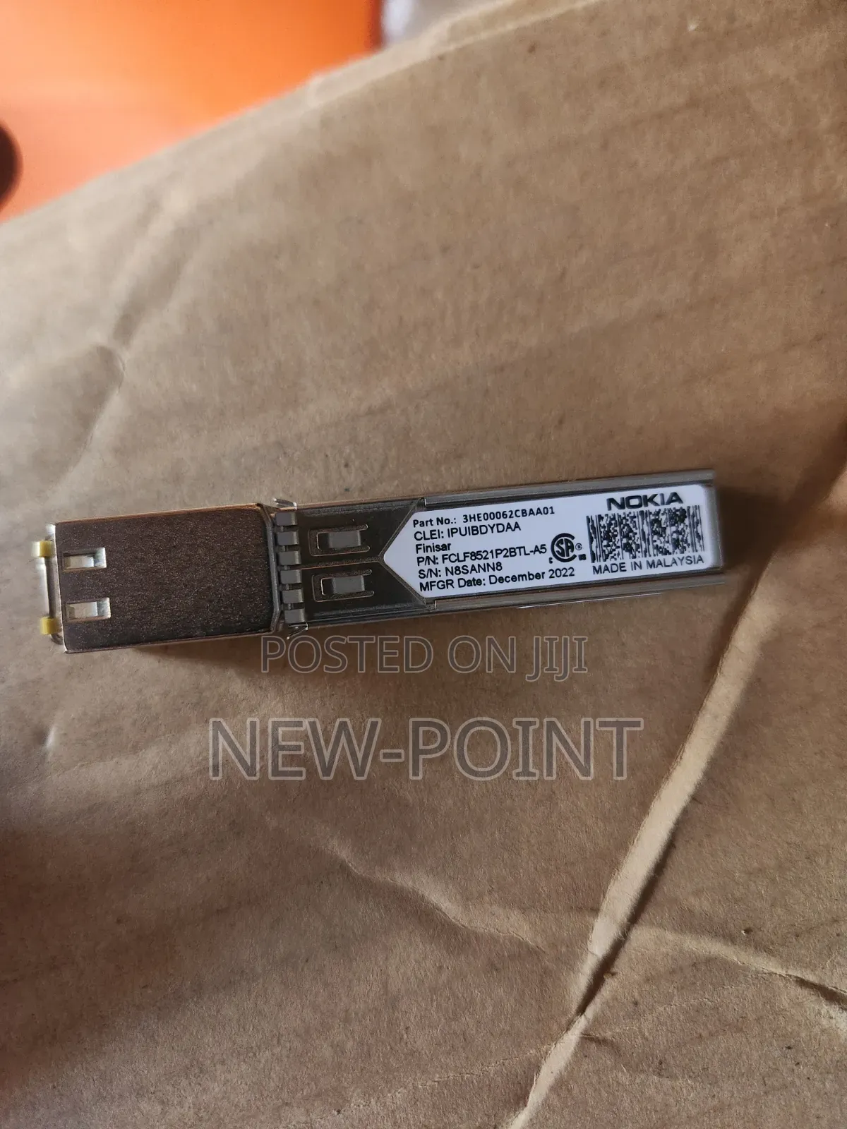 Nokia 1gb Base-T Rj45 SFP Transceiver Module (Finisar 3he00062cbaa01)