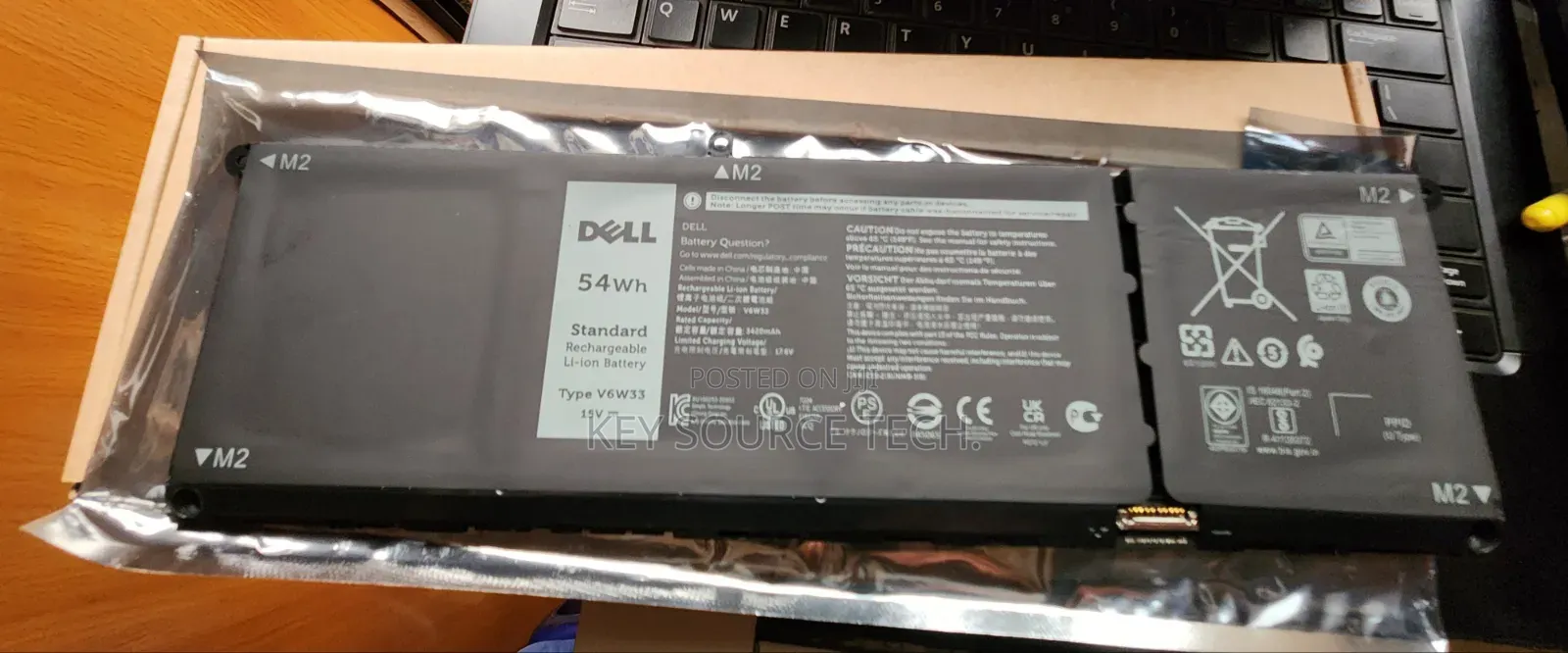 Battery for Inspiron 5330 5410 5420 5425 5430 5435 5440 ( V6w33 54wh)