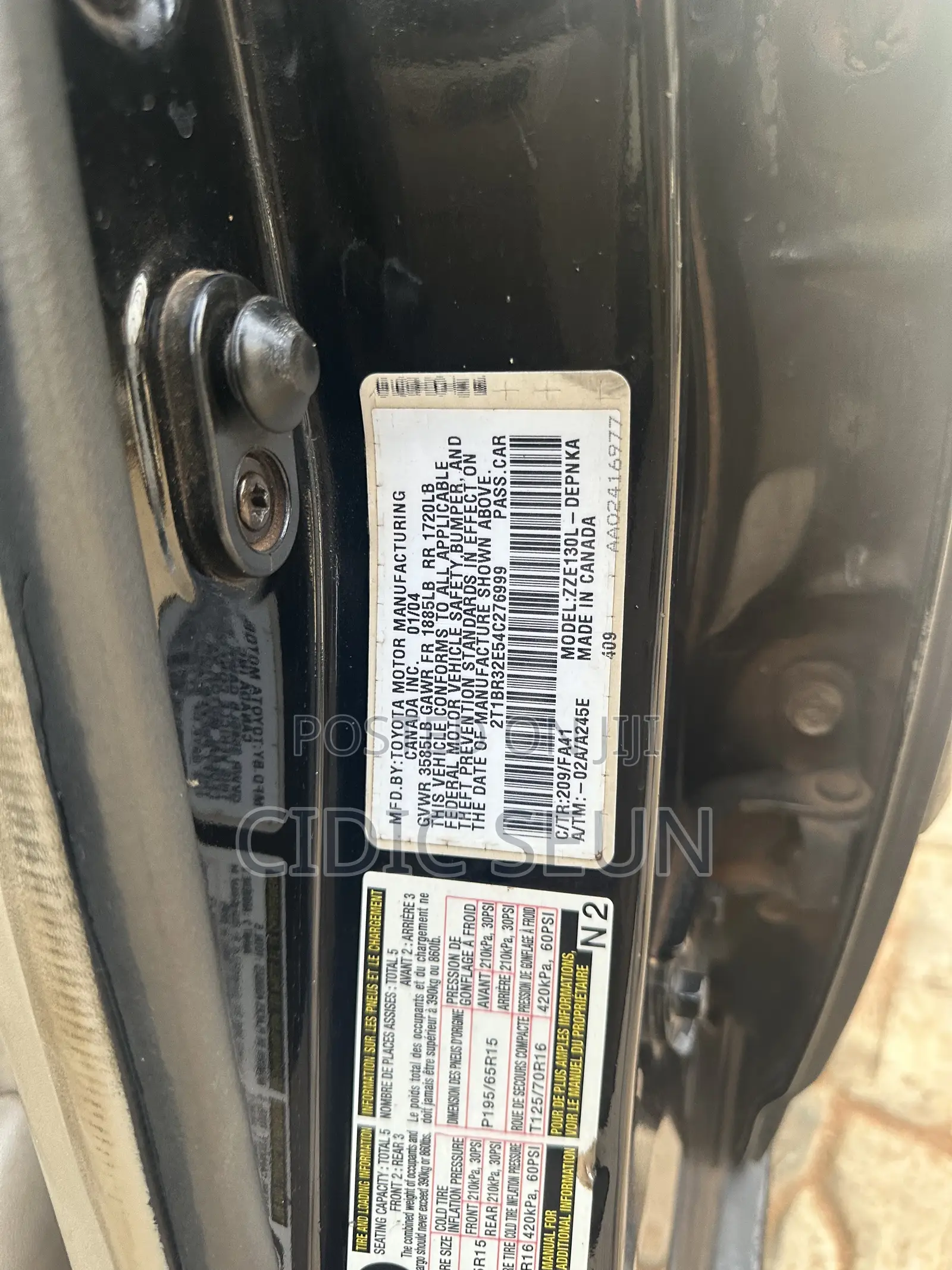 Toyota Corolla LE 2005 Black