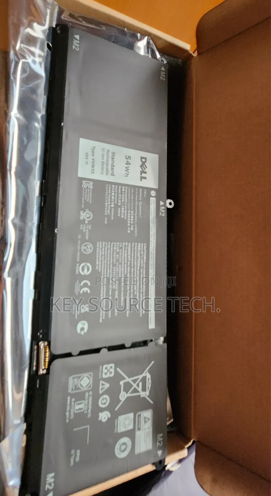 Battery for Latitude 3320 3430 3520 3530 Vostro 5620 5625 (54wh) V6w33