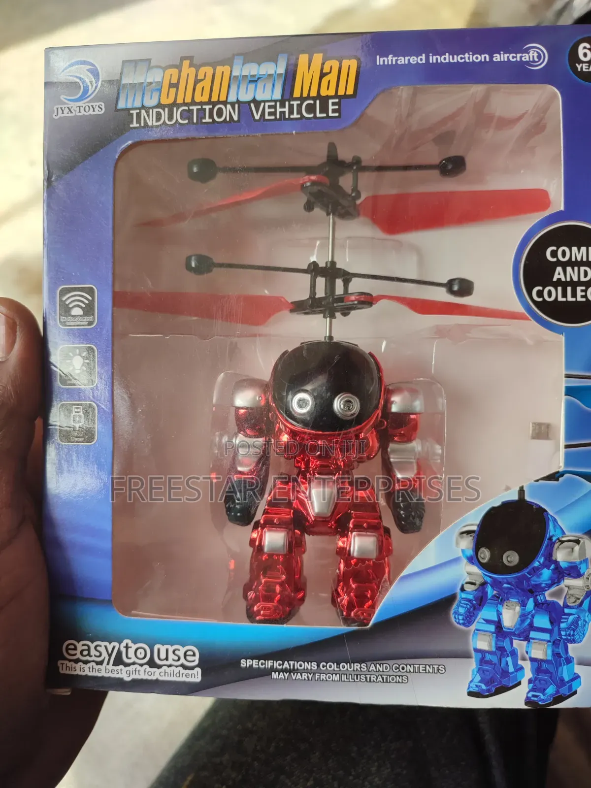 Mechanical Man Induction Vehicle. Flying Man Toy.