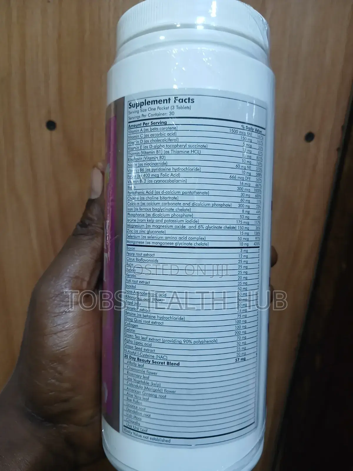 30 Days Beauty Secrets Skin Beauty Supplement.