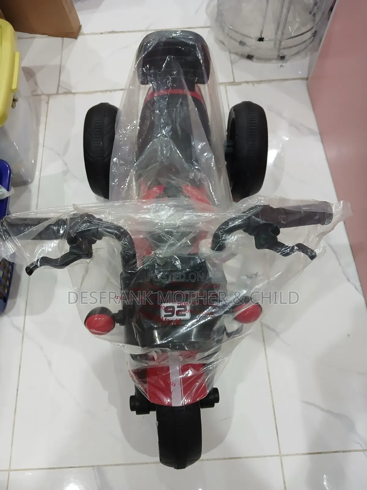 Power Bike for Children With Power on and Off