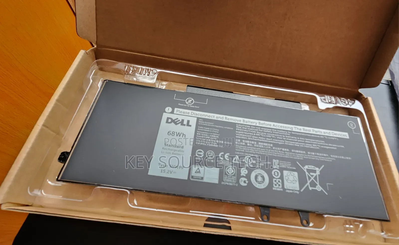 68wh for Dell Inspiron 17 7500 7506 2-in-1 Black , Precision 3551 3541