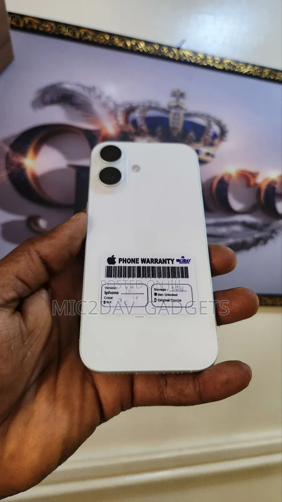 Apple iPhone 16 128 GB White