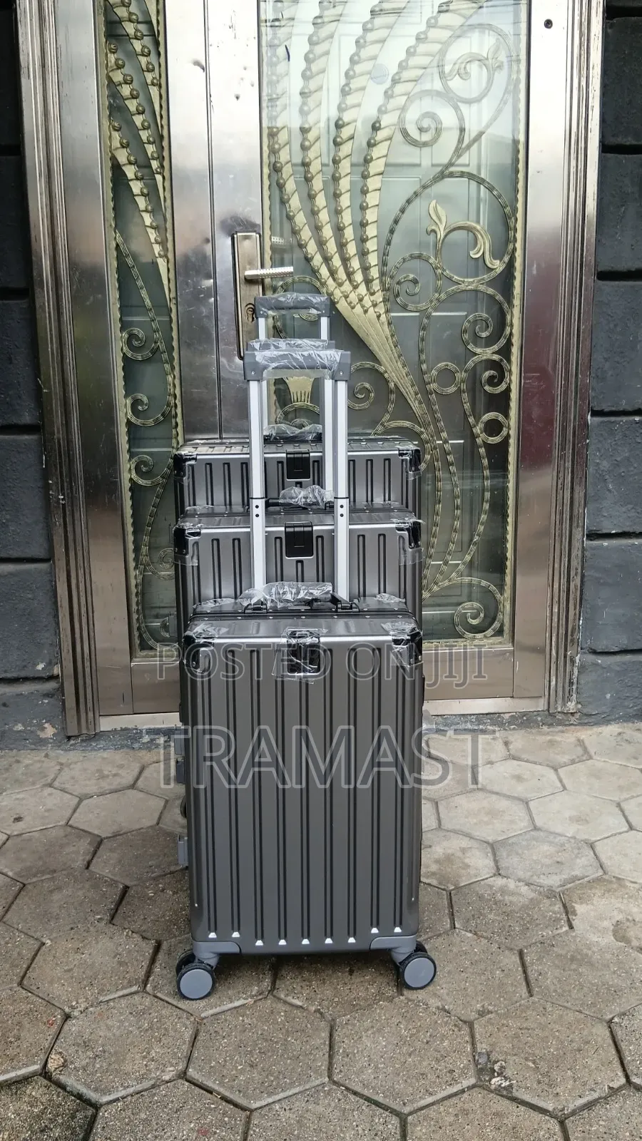 Premium 3pcs Aluminum Luggage Set Available in Ikeja