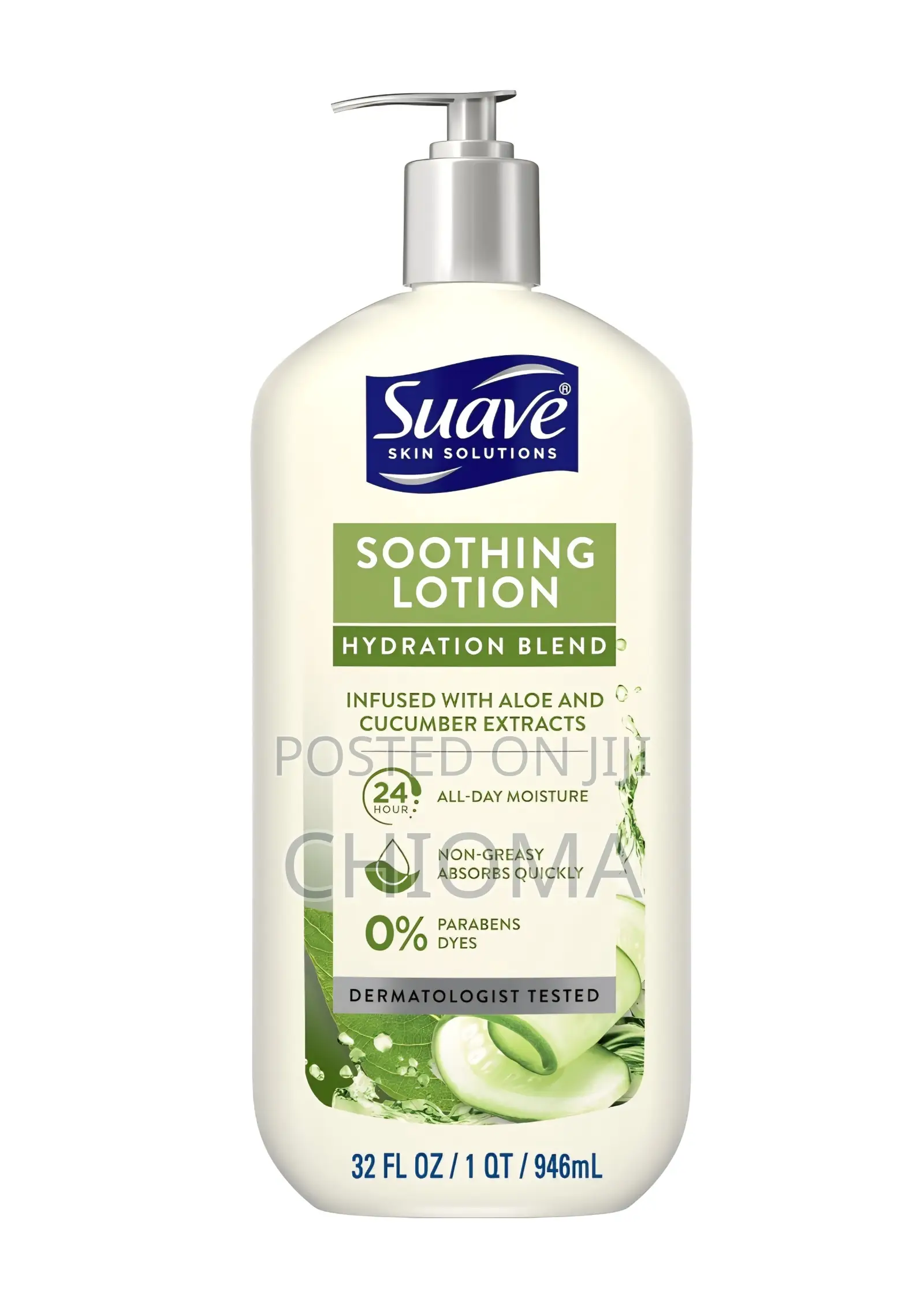 Suave Soothing Hydration Lotion Aloe Vera and Cucumber Extracts 946 Ml