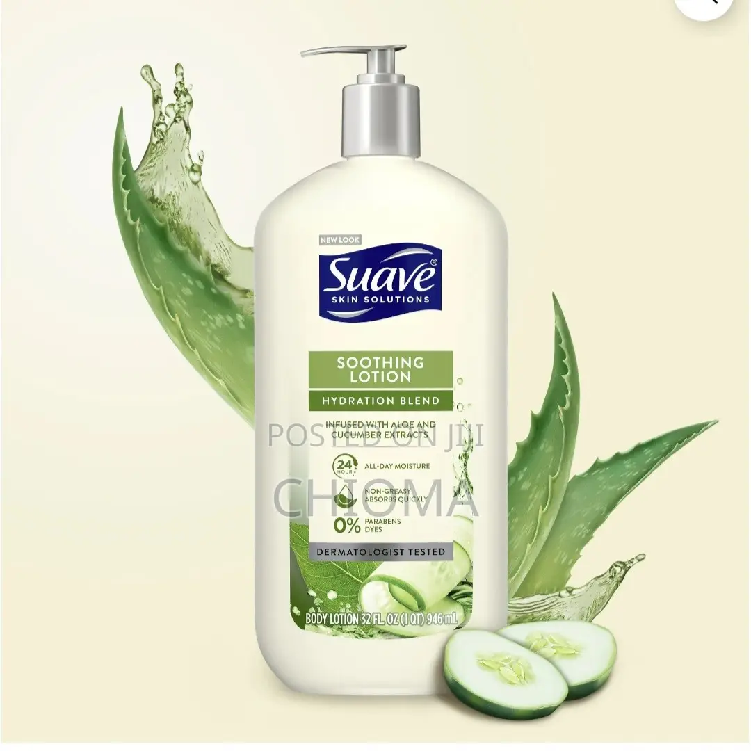 Suave Soothing Hydration Lotion Aloe Vera and Cucumber Extracts 946 Ml