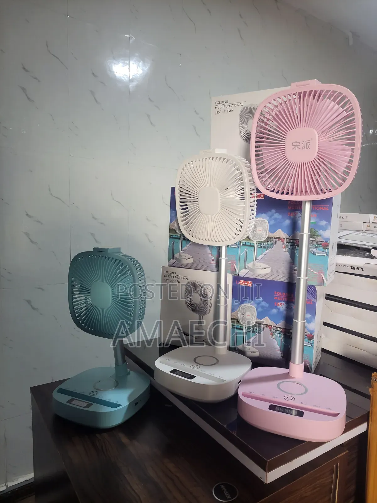 Folding Multifunctional Rechargeable Fan