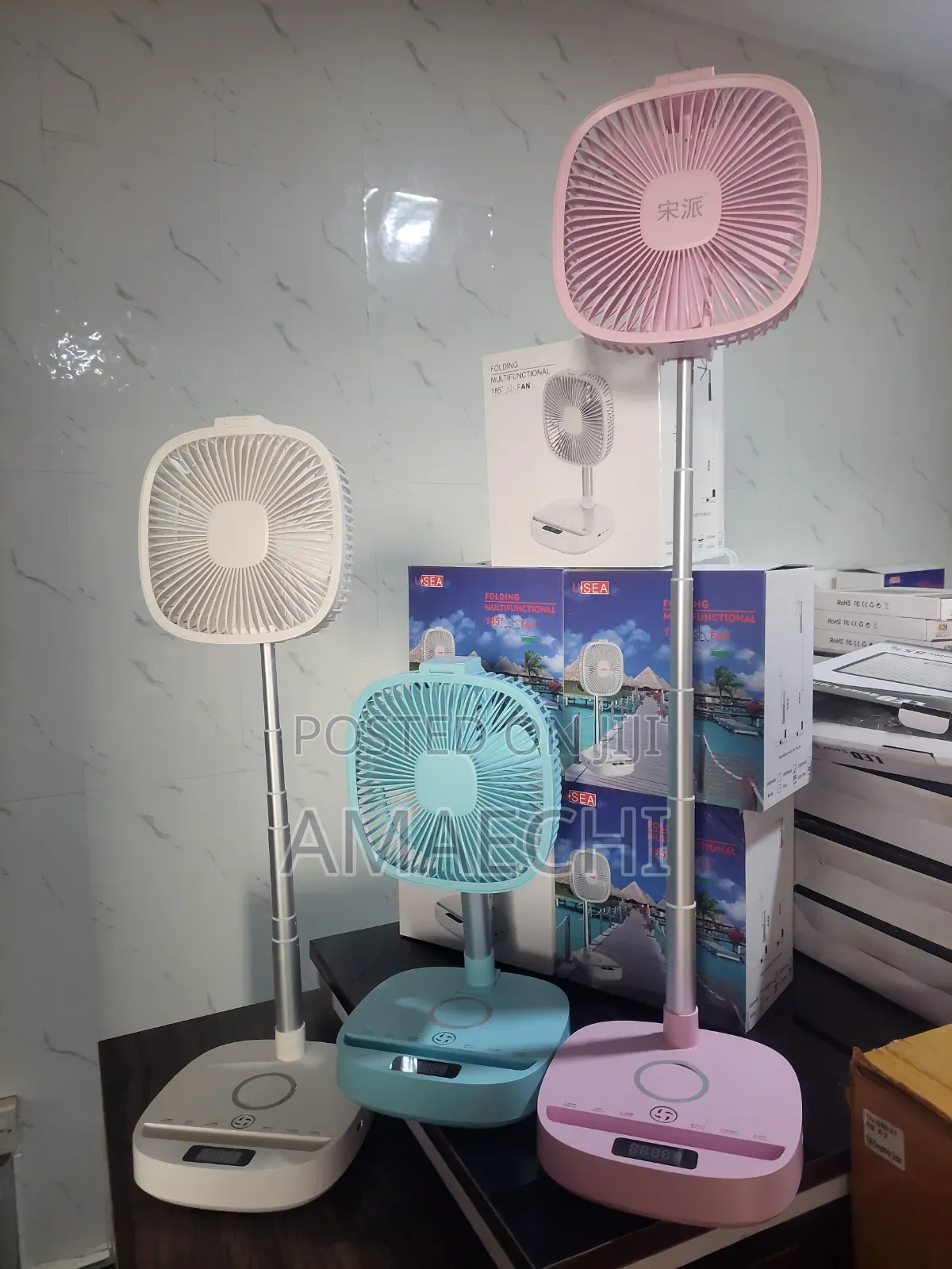 Folding Multifunctional Rechargeable Fan