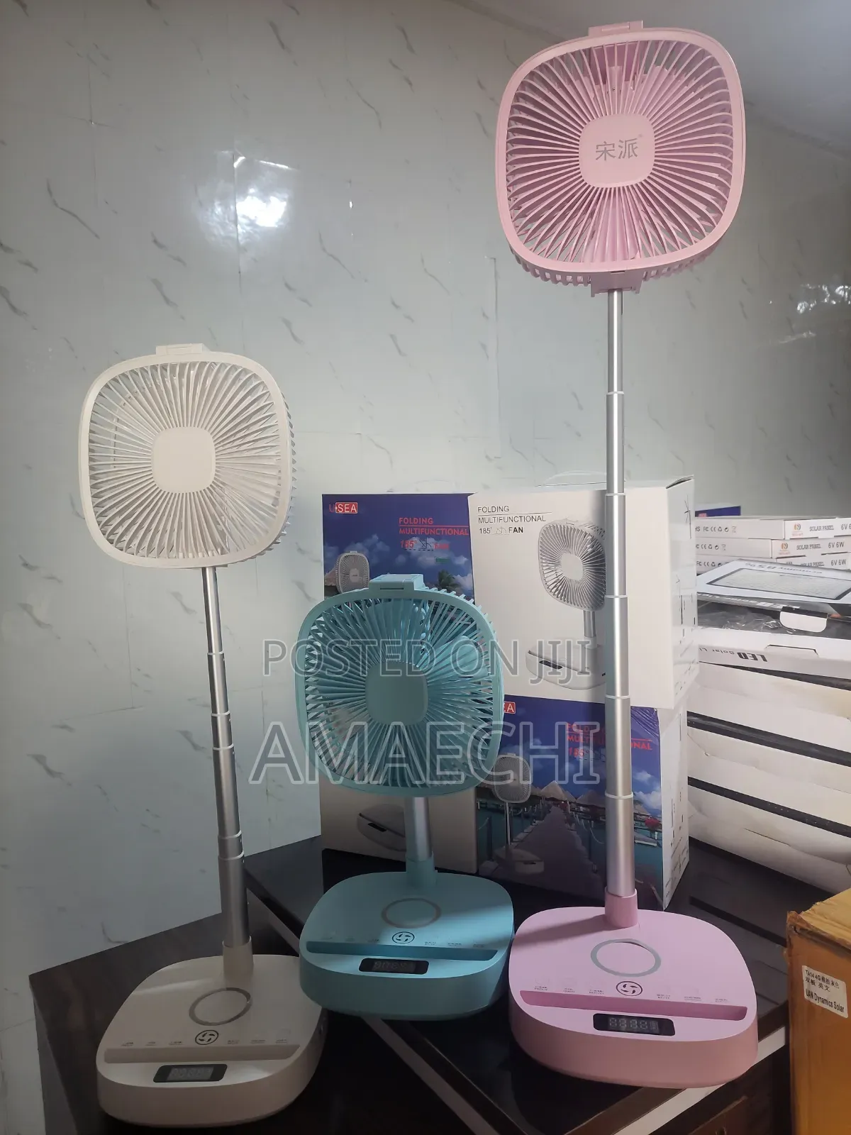Folding Multifunctional Rechargeable Fan