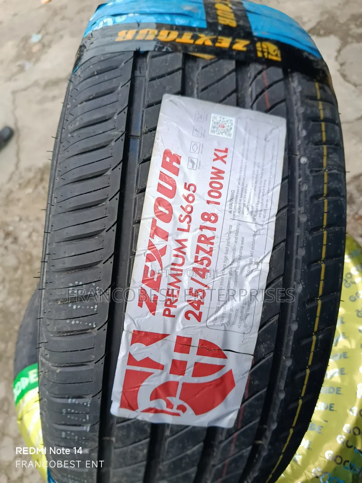 245/45r18 Zextour Tire