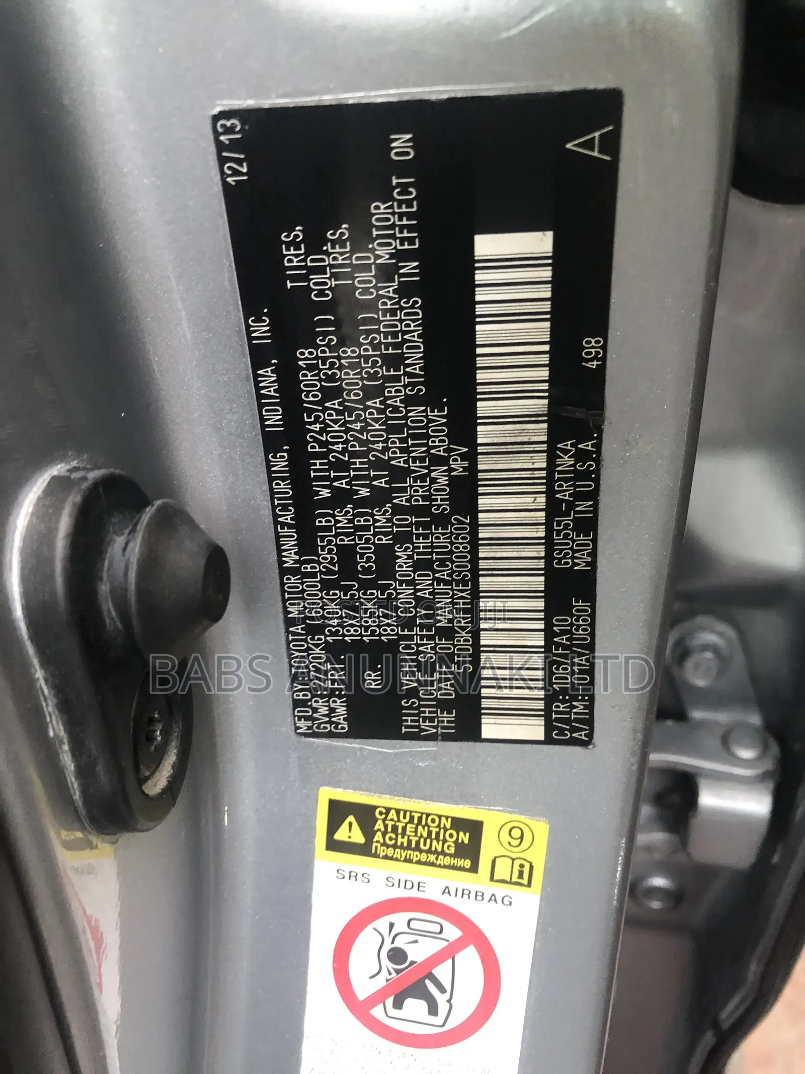 Toyota Highlander 2014 Silver
