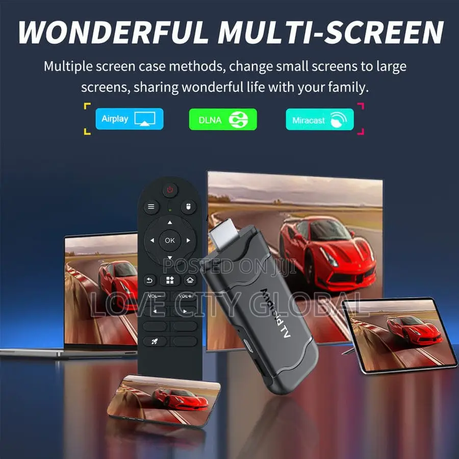 Android Tv Stick H19 Smart Streaming Voice Remote Wi-Fi 6 Full Hdr,