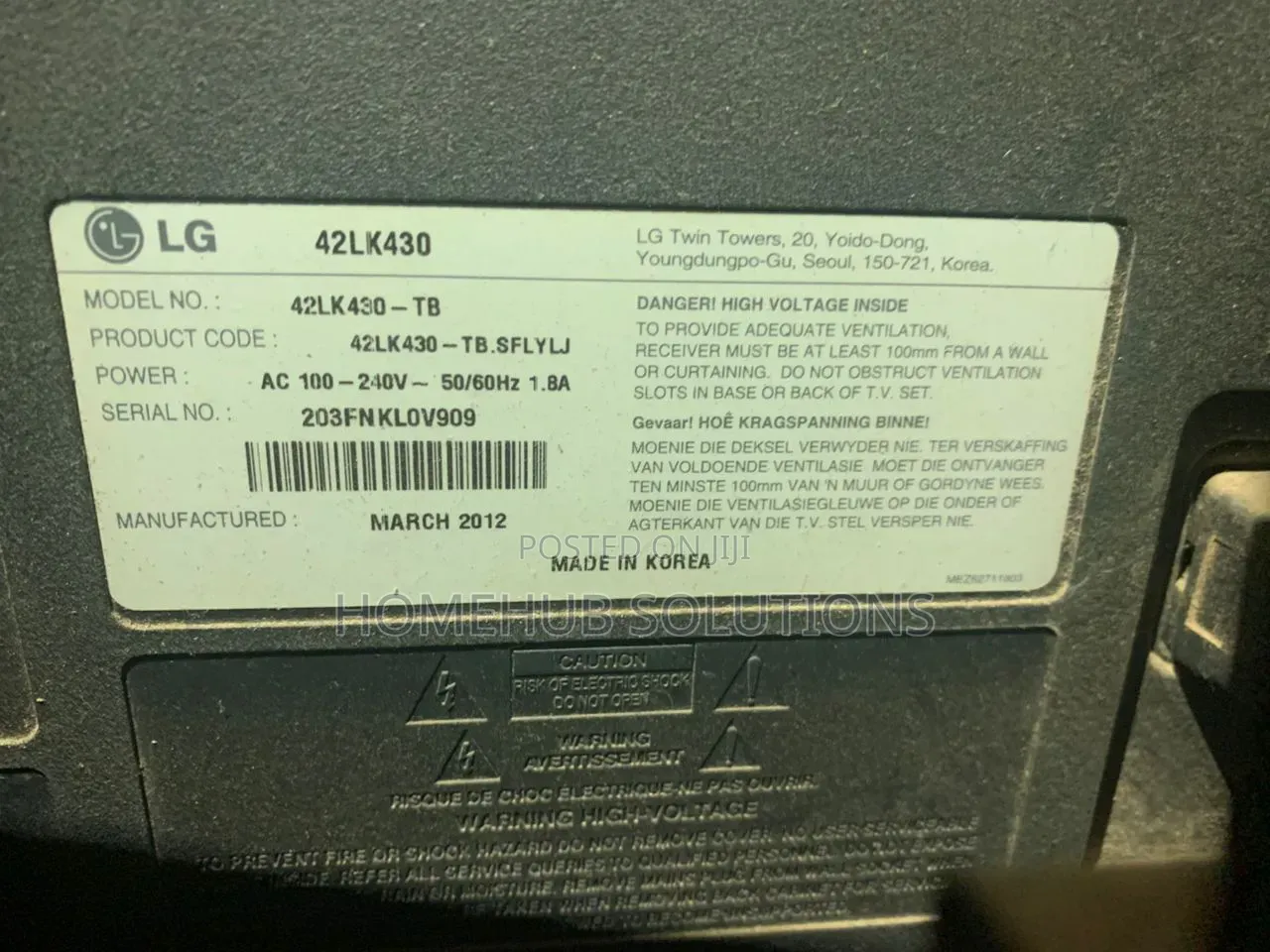 43inches Lg Smart Tv