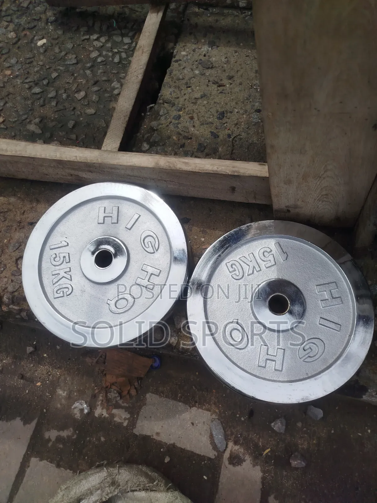 Plate Chrome Dumbbell 30kg 15kg X 2