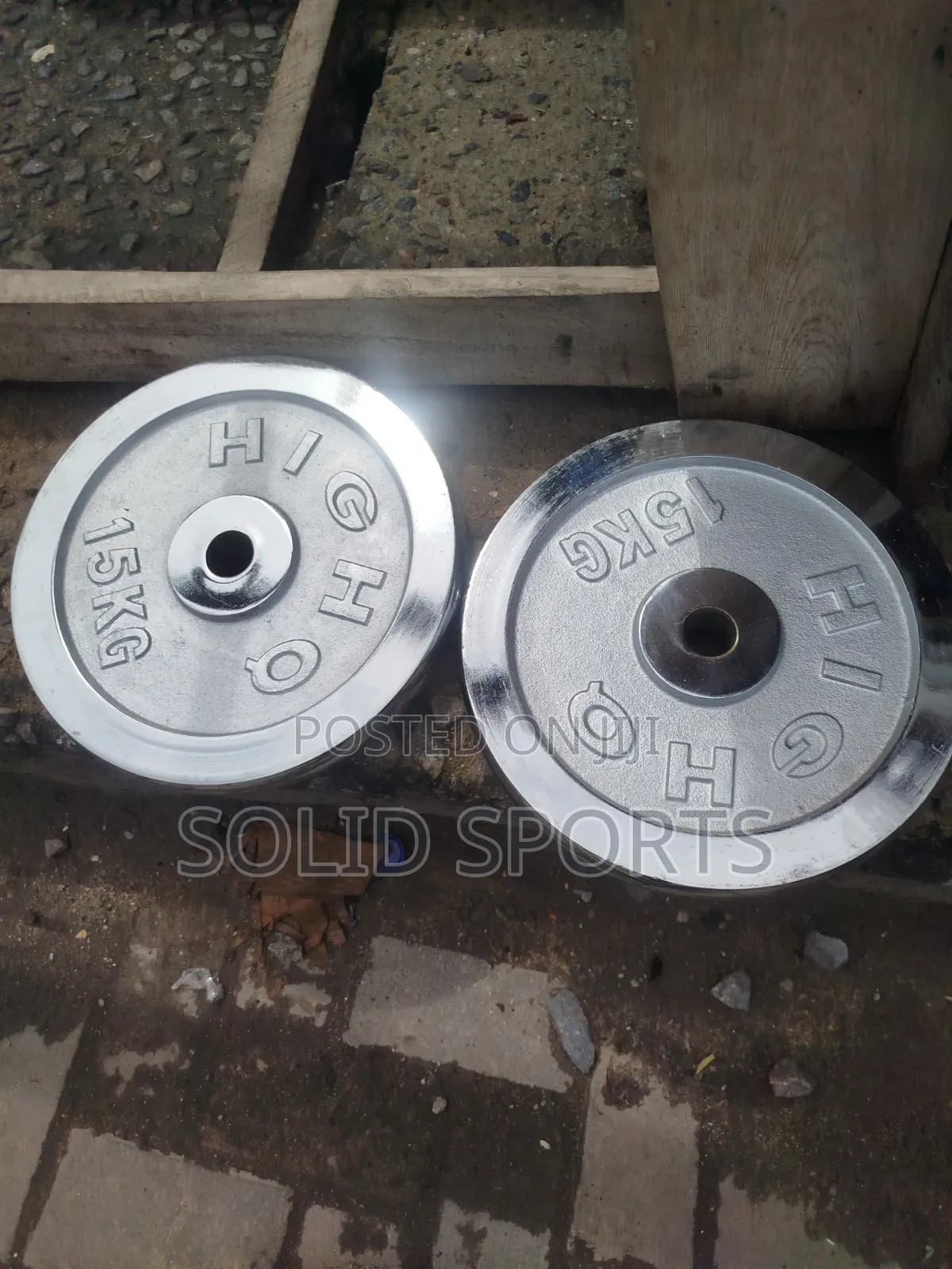 Plate Chrome Dumbbell 30kg 15kg X 2