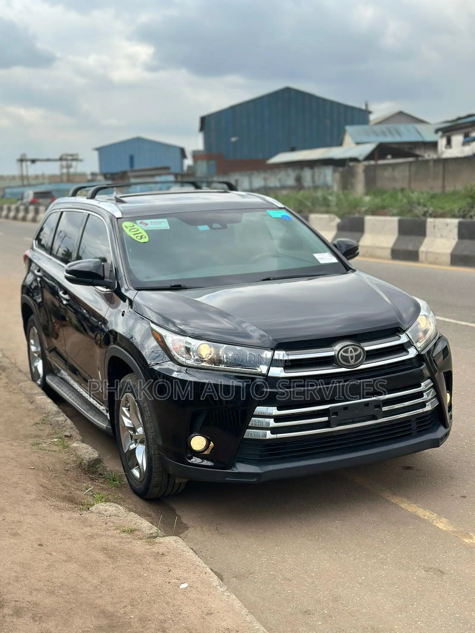 Toyota Highlander Limited 4x2 V6 (3.5L 6cyl 8A) 2018 Black