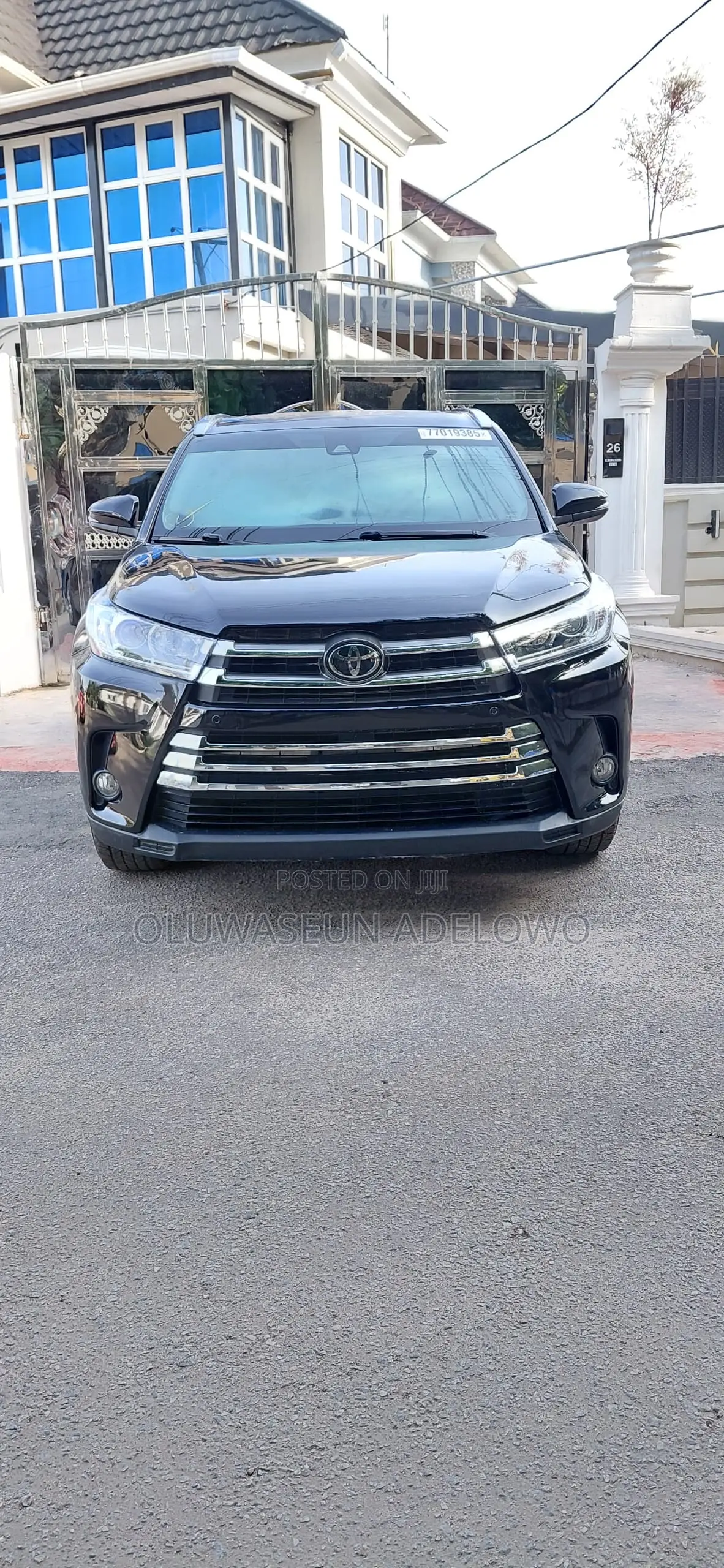 Toyota Highlander XLE 4x2 V6 (3.5L 6cyl 8A) 2017 Black