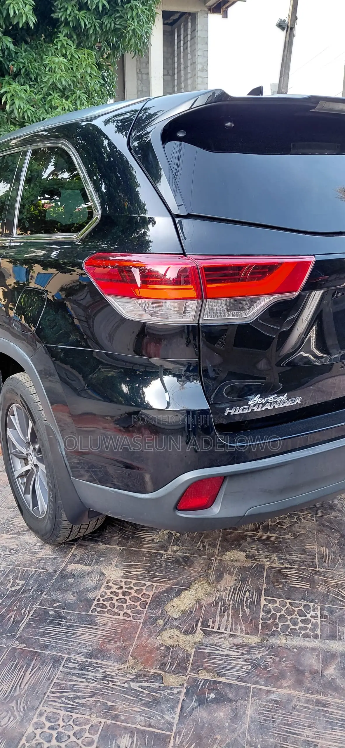 Toyota Highlander XLE 4x2 V6 (3.5L 6cyl 8A) 2017 Black
