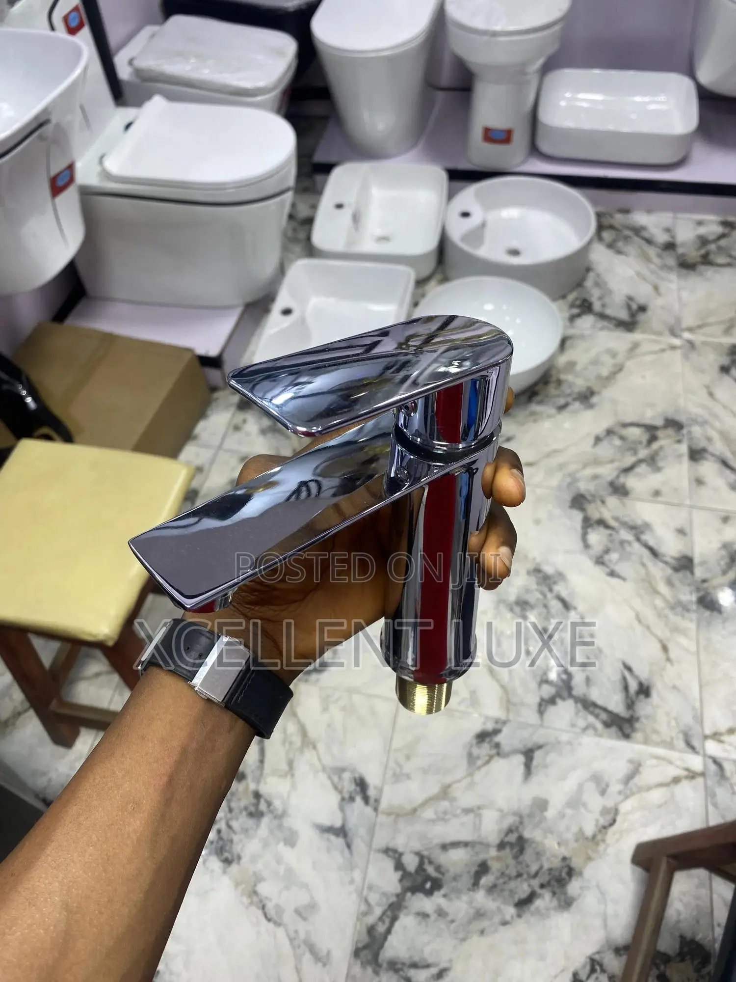 Basin Mixer Tap Chrome Made for Pressure