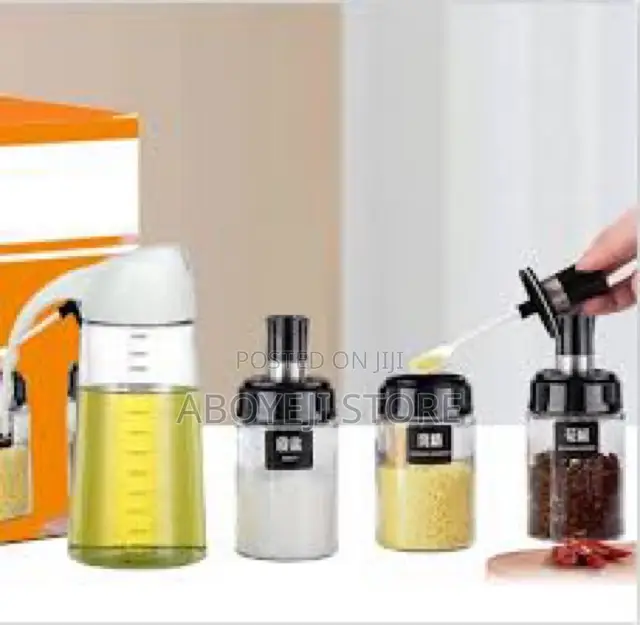 Oil Bottle and Spices Rack