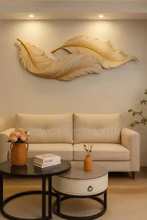 Modern Design Scandinavian Villa Home Feather Wall Light White Black