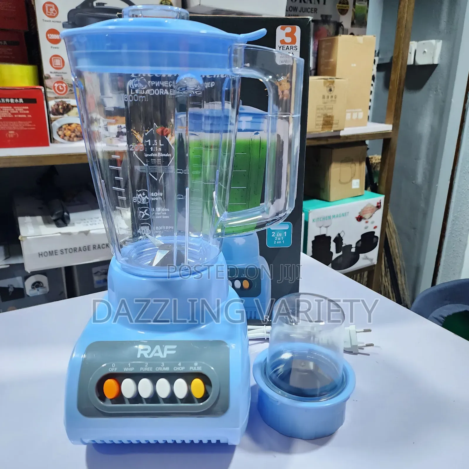 2 in 1 Raf 1.5liters Electric Blender