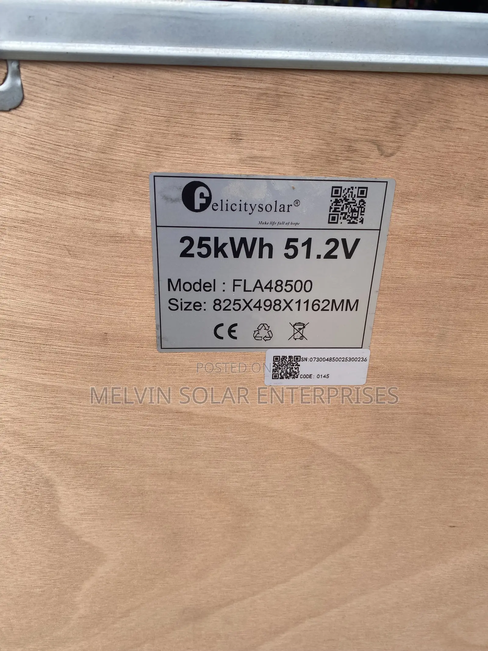 25kwh 51.2v Felicity Solar Lithium Ion Phosphate Batteries Available