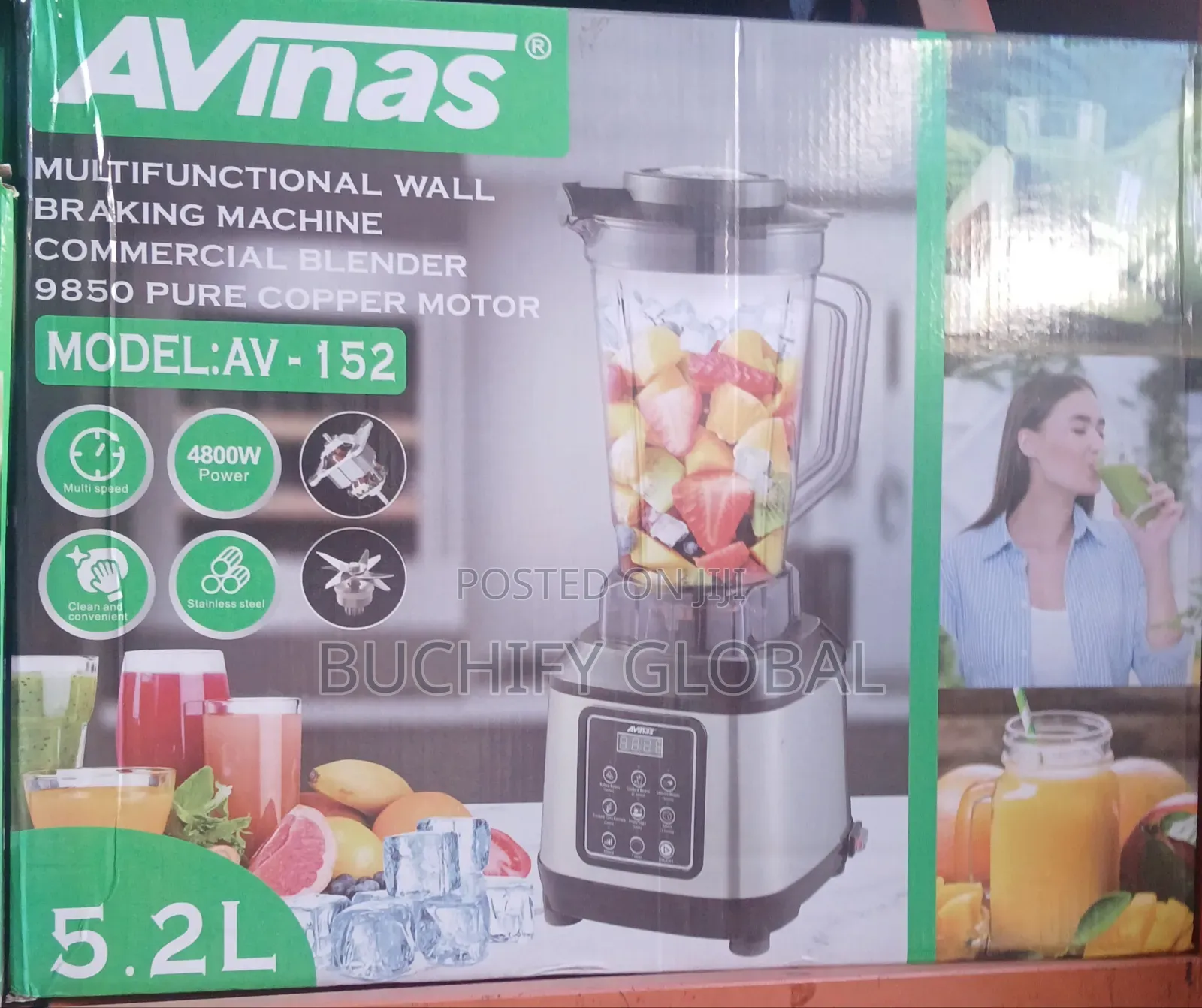 Avinas Commercial Blender 5.2l