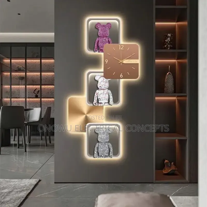Creative Fashion Bear Mural Led Wall Lamp Living Room Corridor Kids