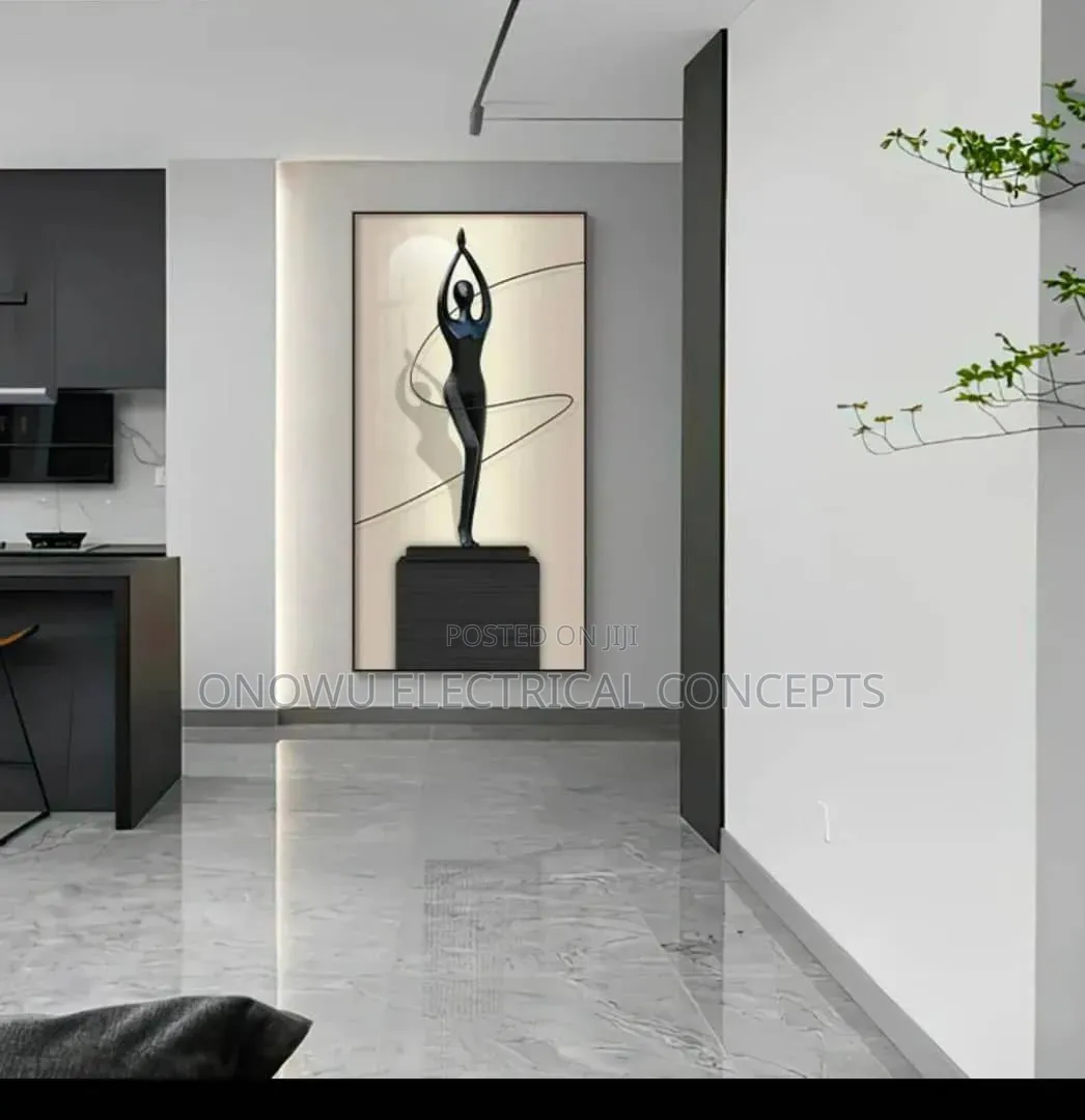 Modern Abstract Figure Portrait Luminous Interior Painting Led