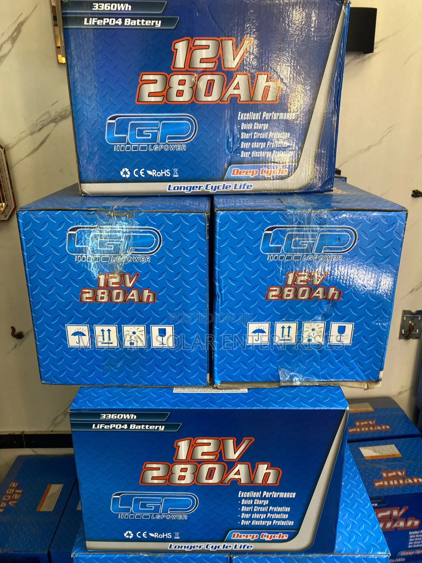 3.3kwh 280ah 12v Lg Power Solar Lithium Ion Batteries Available