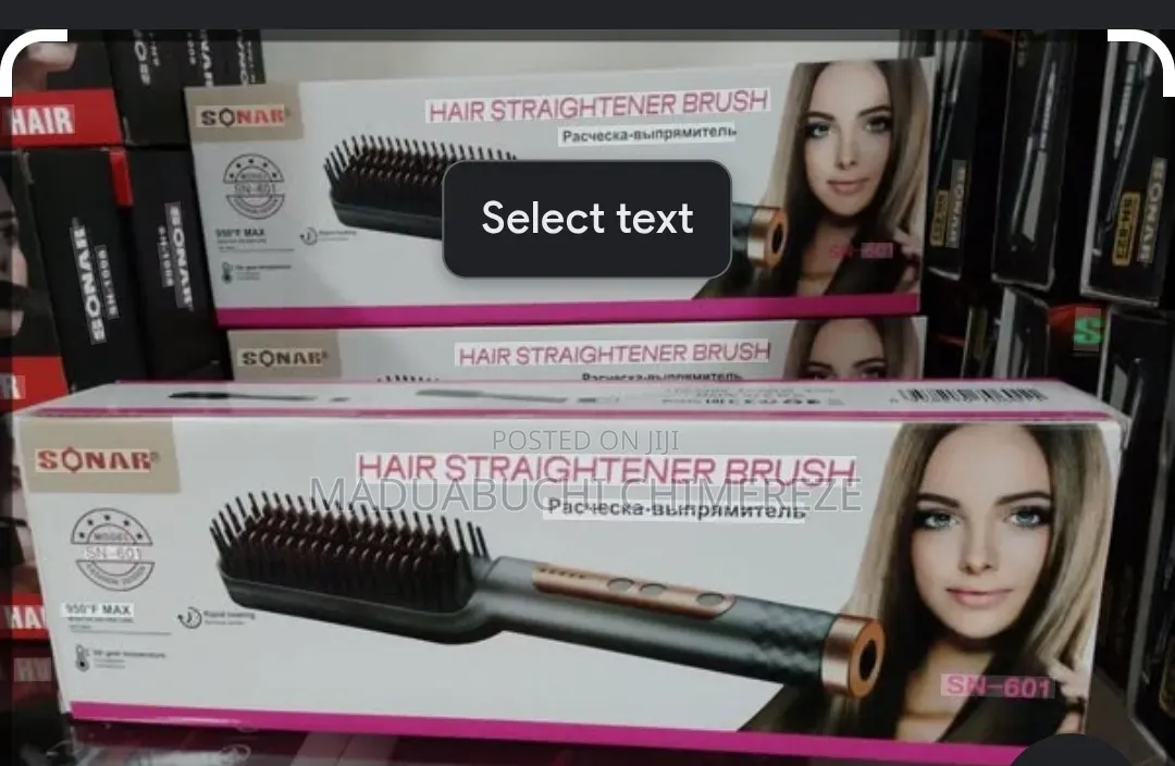 Professional Electric Hair Straightener Brush