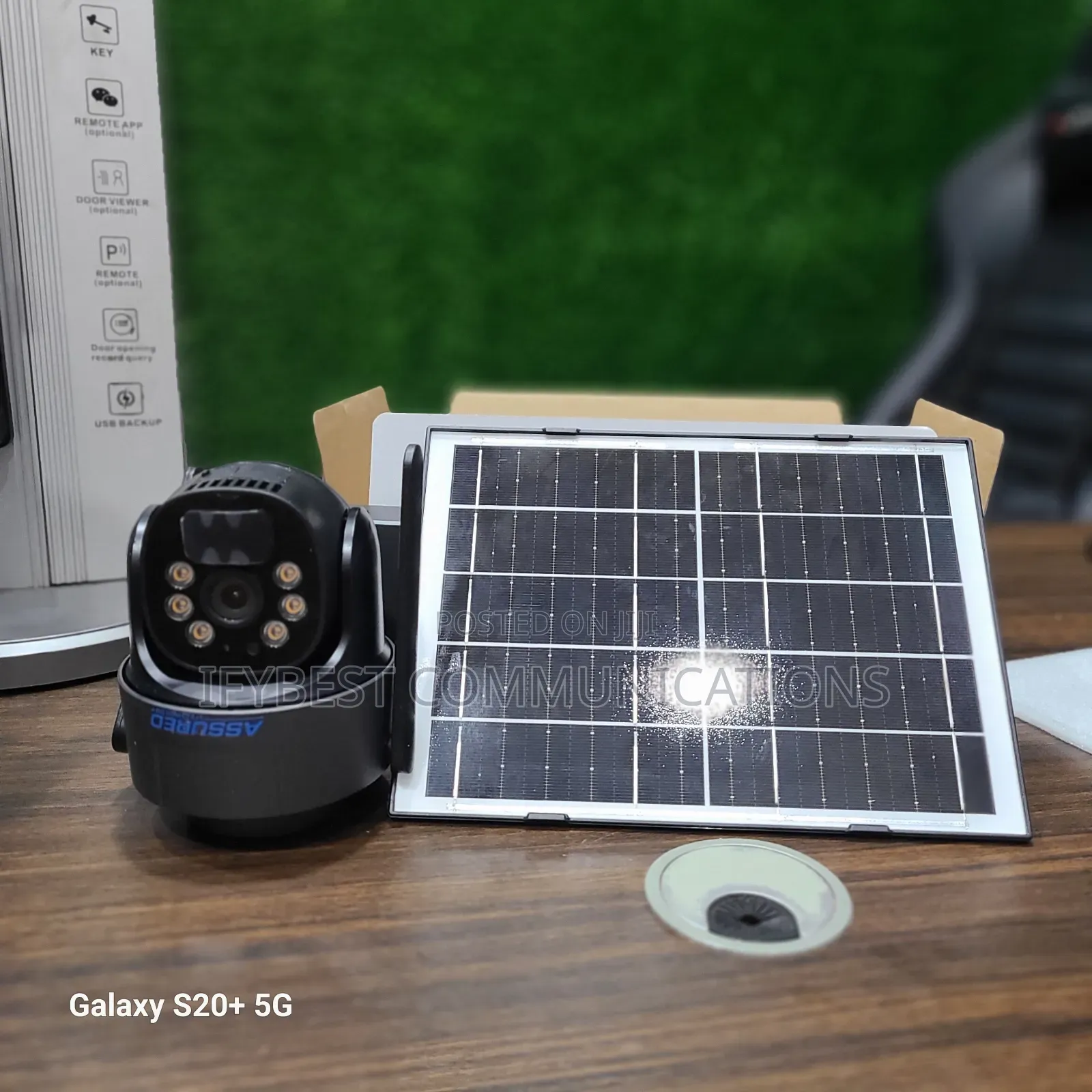 Ubox Dual Lens CCTV Solar Camera