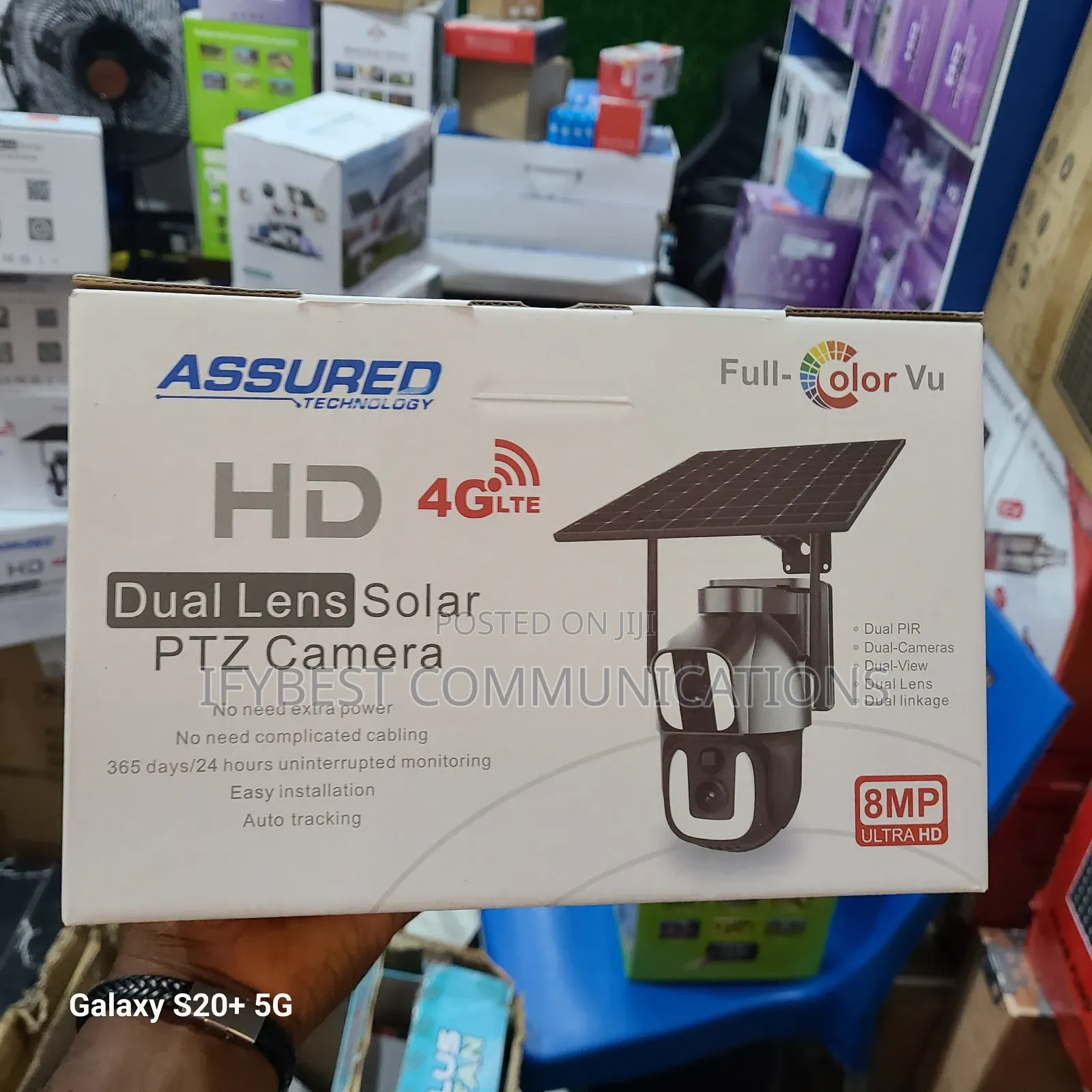 Ubox Dual Lens CCTV Solar Camera