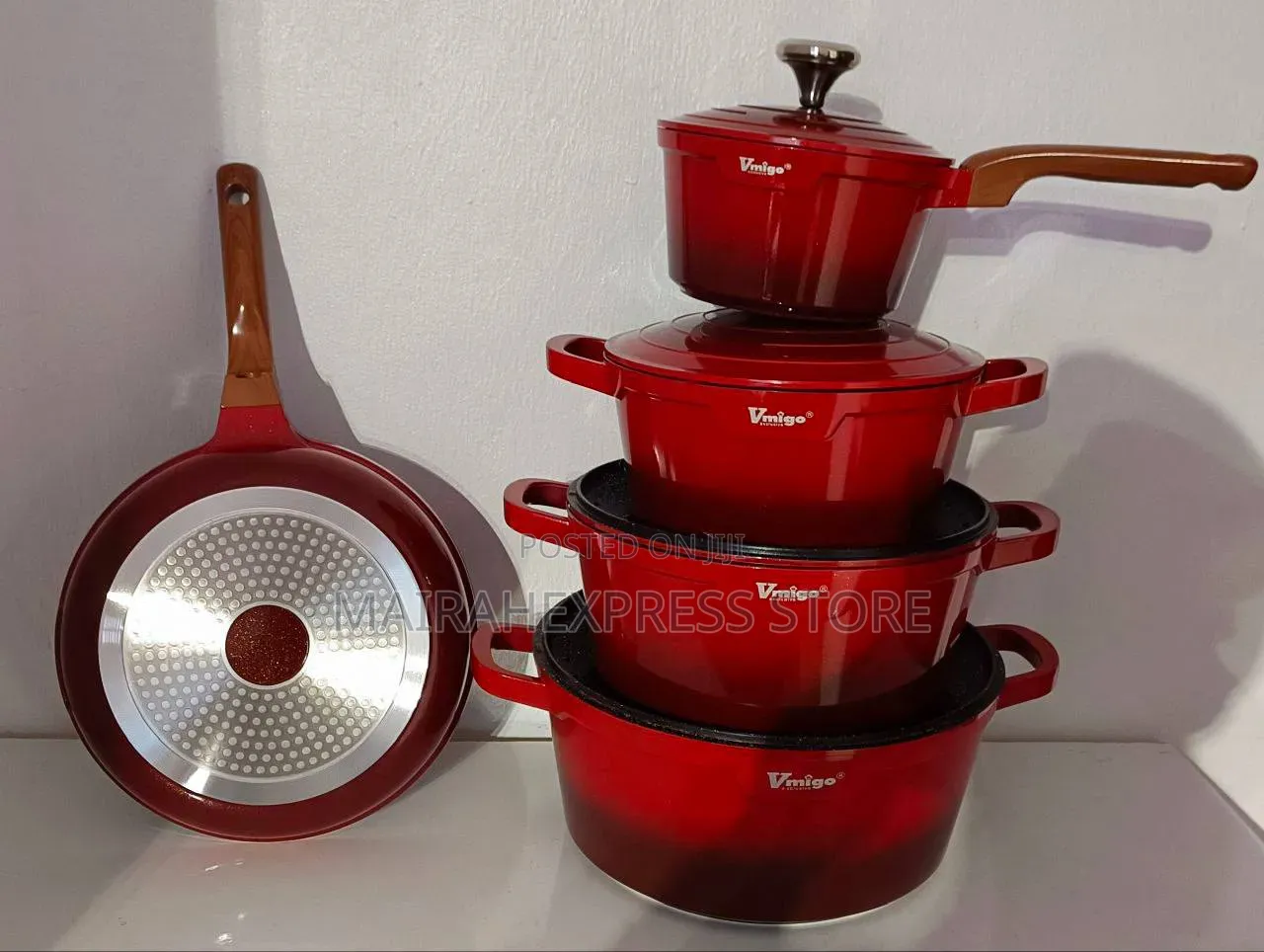 Vmigo 9pcs Heavy Non-Stick Cookware Set
