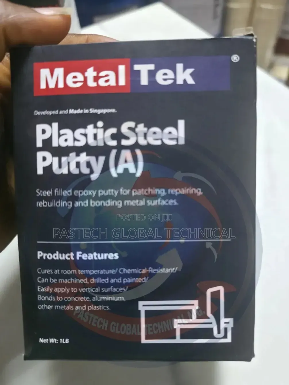 Metal Tek Plastic Steel Putty (A) 1lb