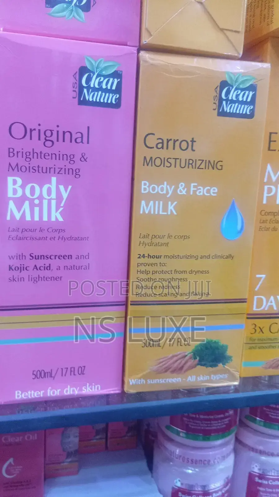 Clear Nature 3x Body Milk 500ml