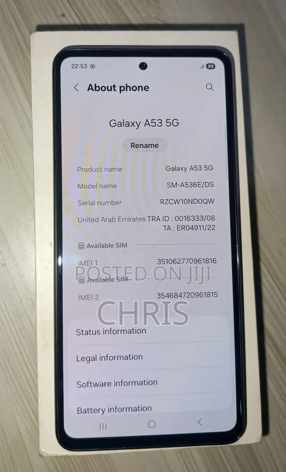 Samsung Galaxy A53 5G 128 GB Black