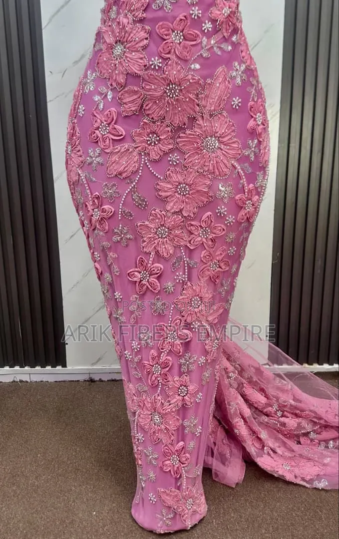 Stunning 3d Embroidered Beaded Fabric