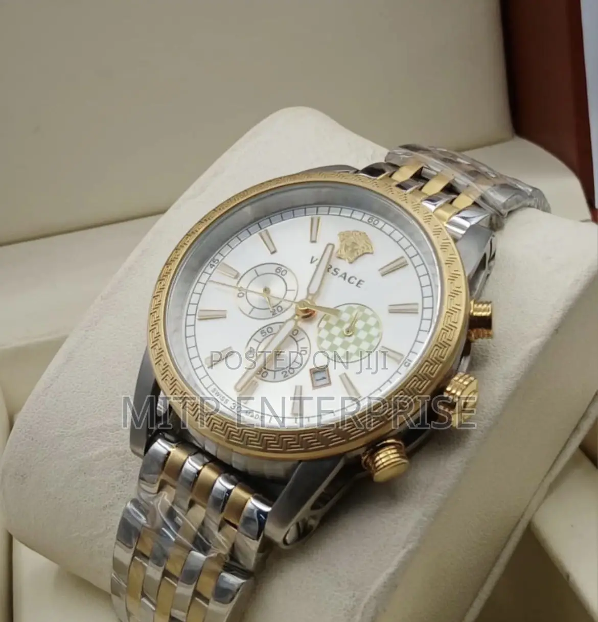 Men Versace Chain Wristwatch