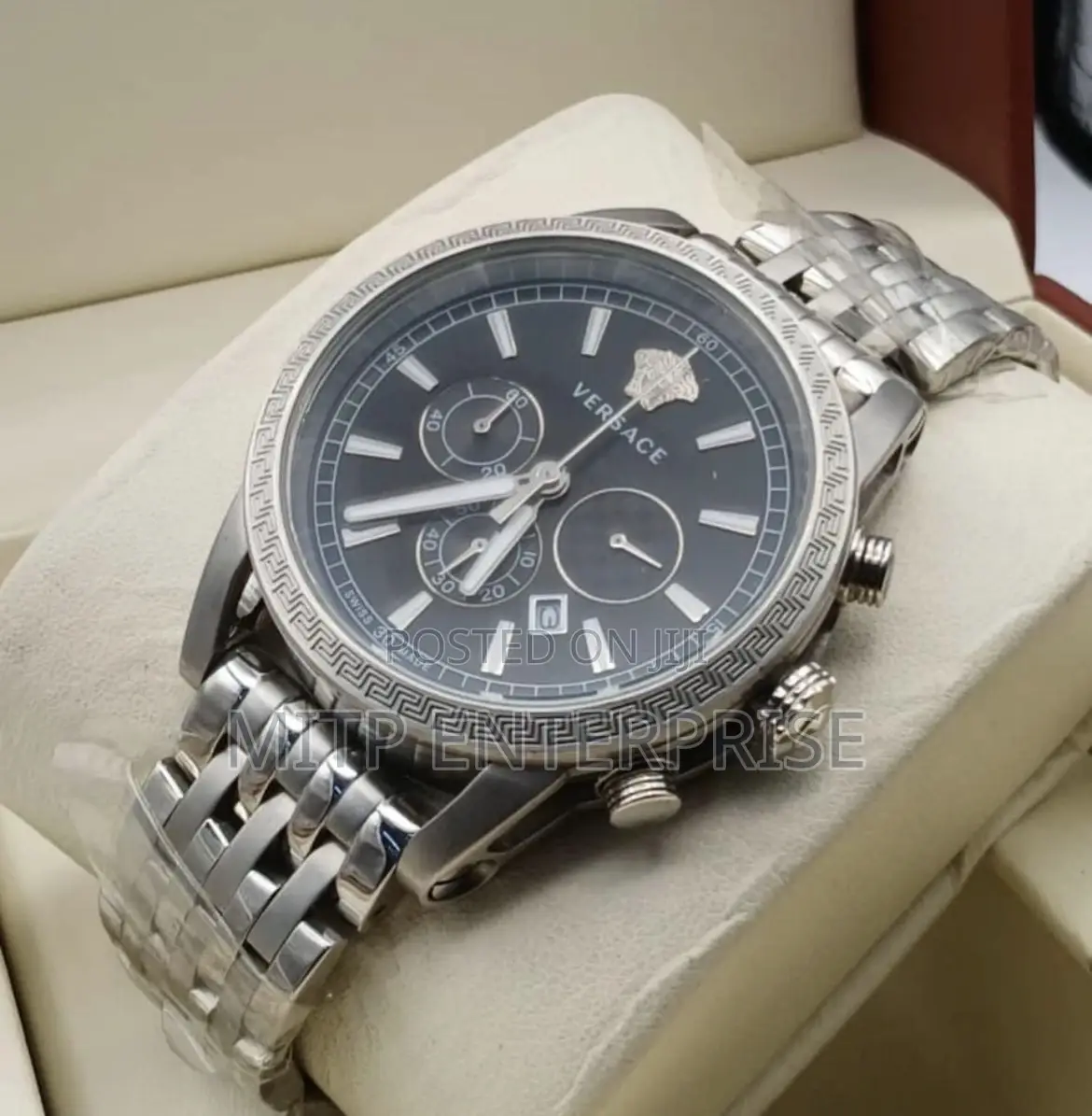 Men Versace Chain Wristwatch