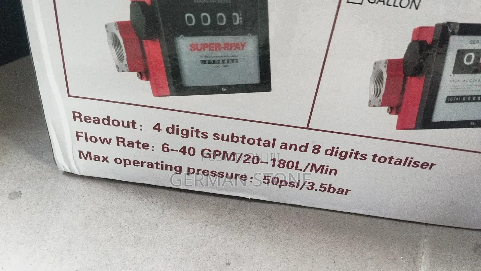 Super-Rfay Series 999 Mechanical Flow Meter