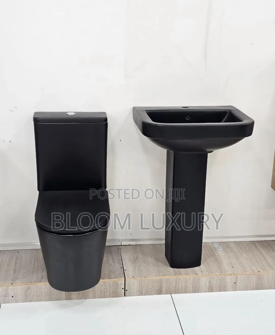 Matte Black Water Closet 